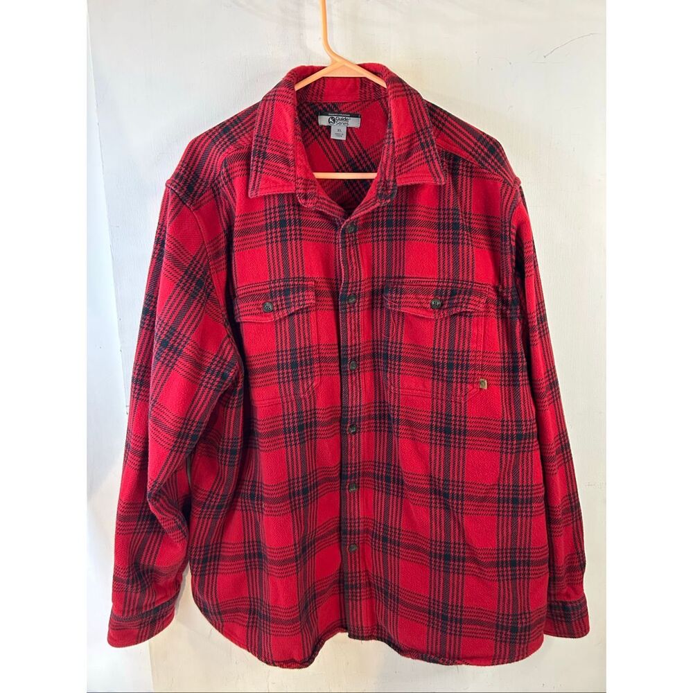 Gander Mountain guide series red black plaid men’s xl‎ rn#85856
